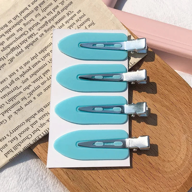 4pcs/set No Bend Seamless Hair Clips