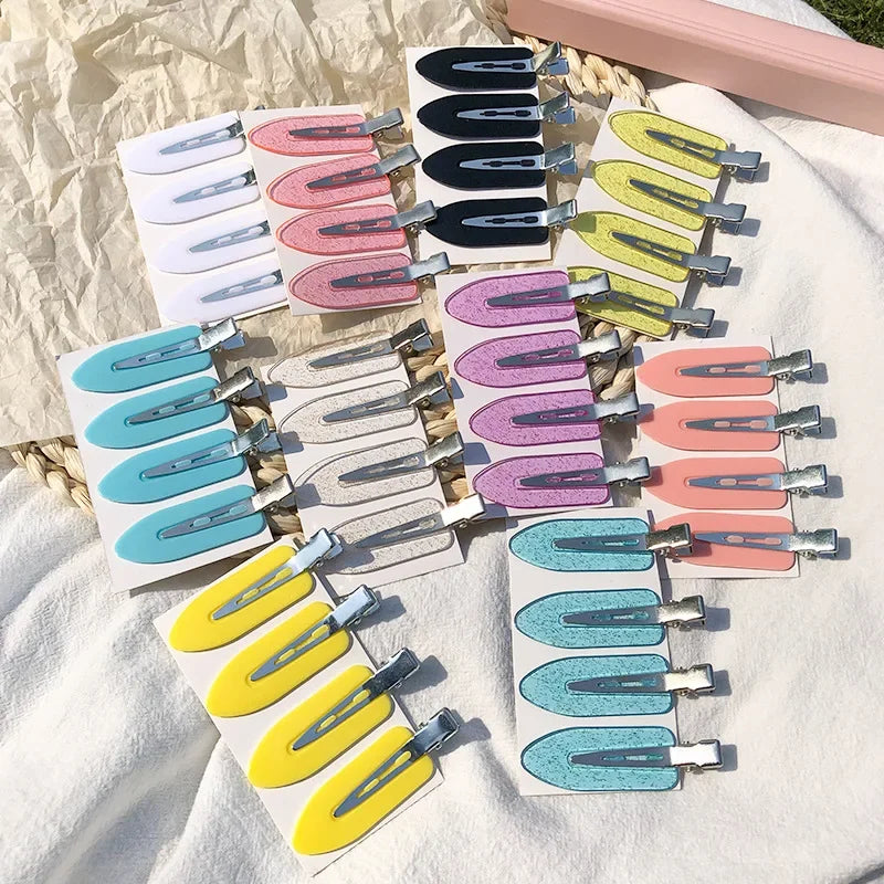 4pcs/set No Bend Seamless Hair Clips