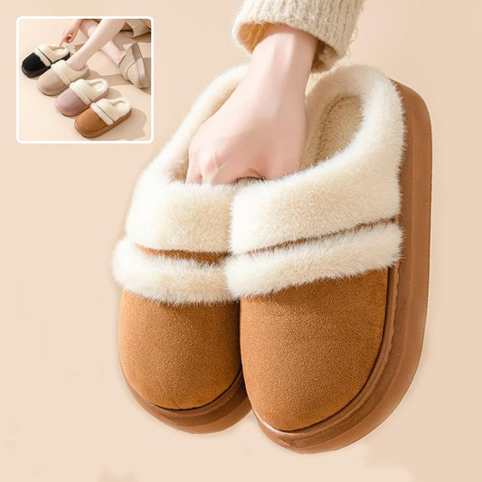 Warm Cotton Non-Slip Slippers For Women