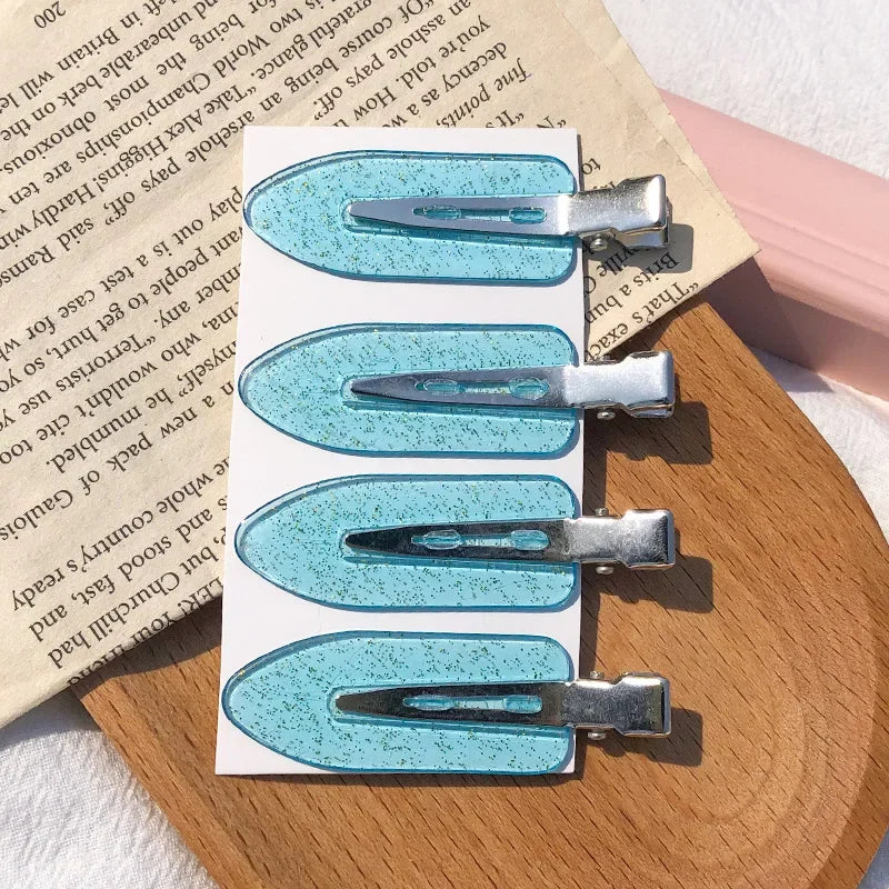 4pcs/set No Bend Seamless Hair Clips