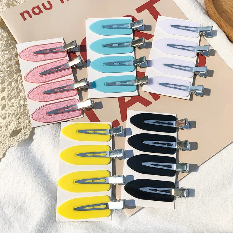 4pcs/set No Bend Seamless Hair Clips