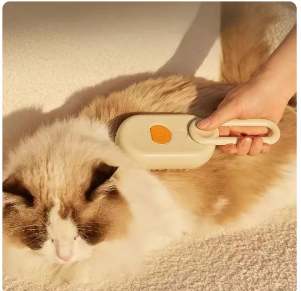 Pet Steam Brush Cat & Dog Cleaning 3 In 1 Hair Removal