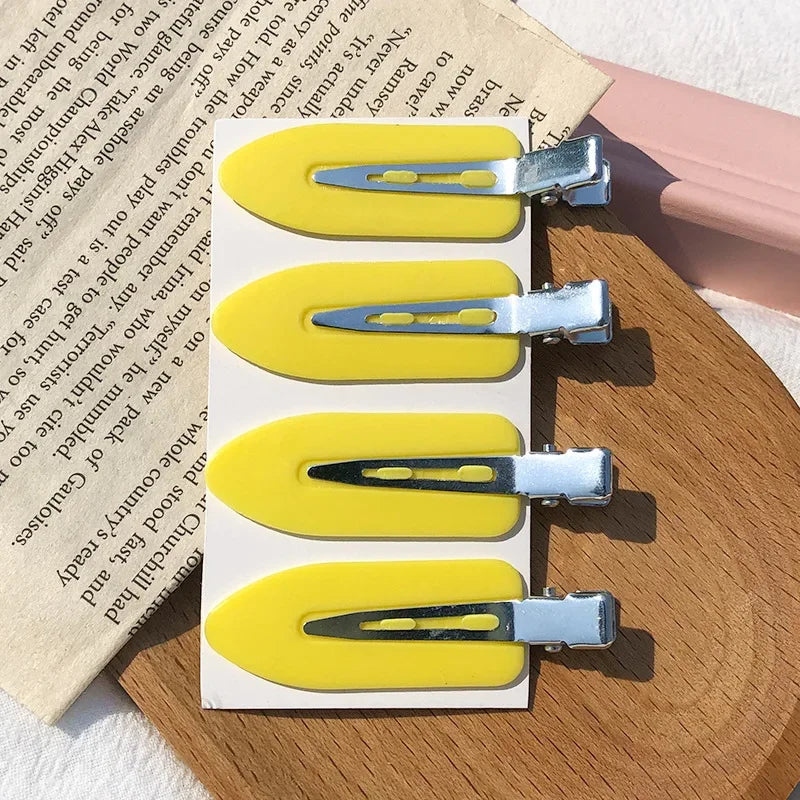 4pcs/set No Bend Seamless Hair Clips