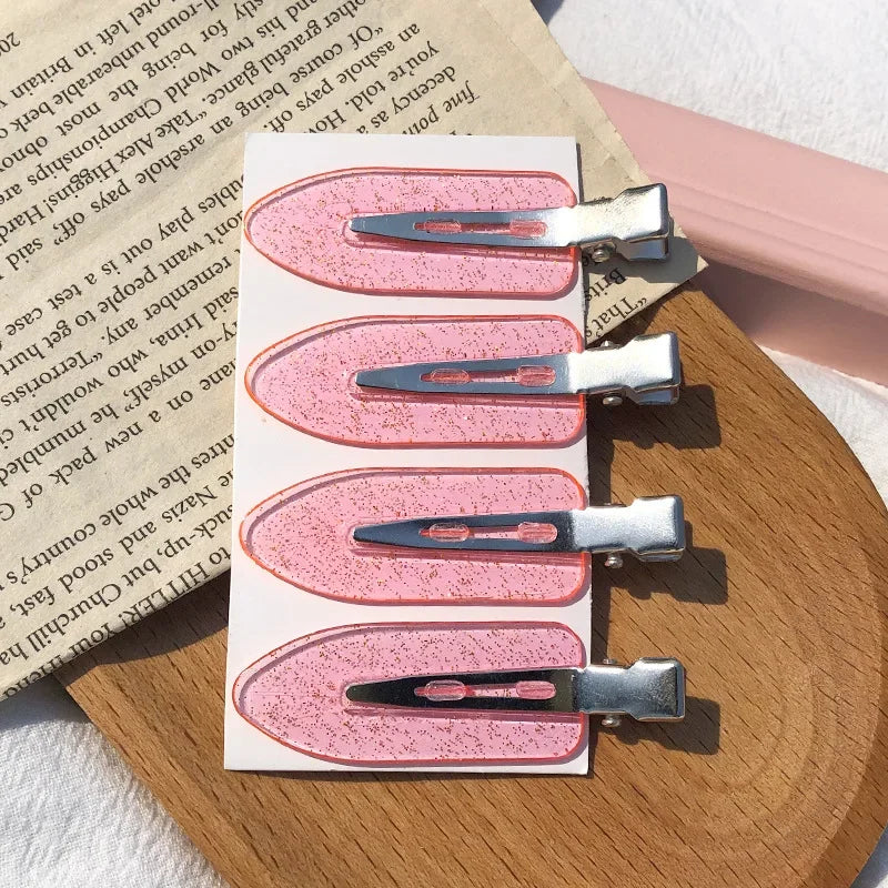 4pcs/set No Bend Seamless Hair Clips