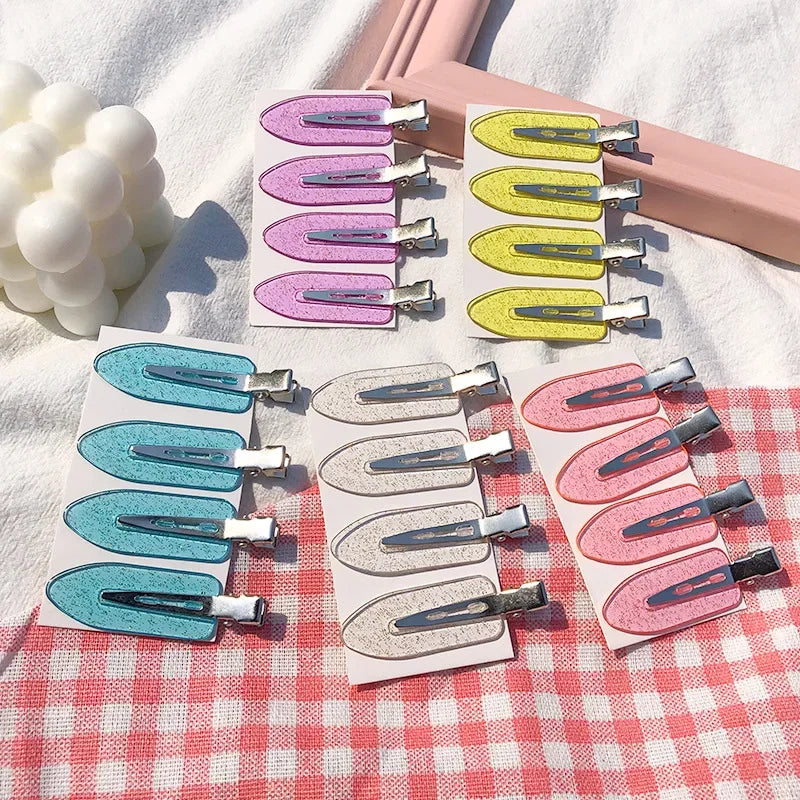 4pcs/set No Bend Seamless Hair Clips