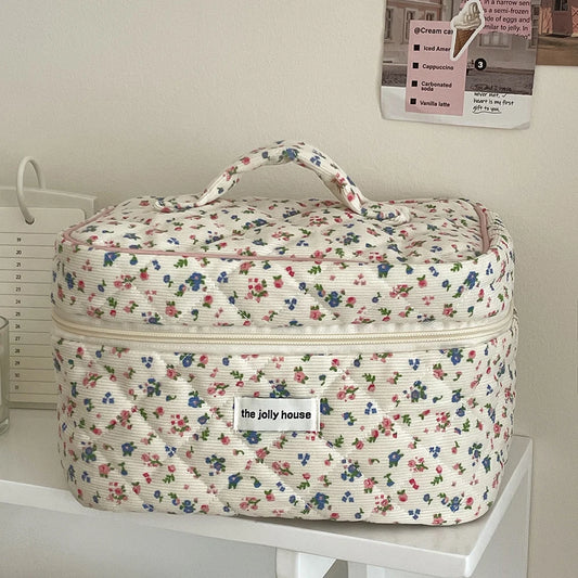 Fashion Vintage Flower Makeup Bag